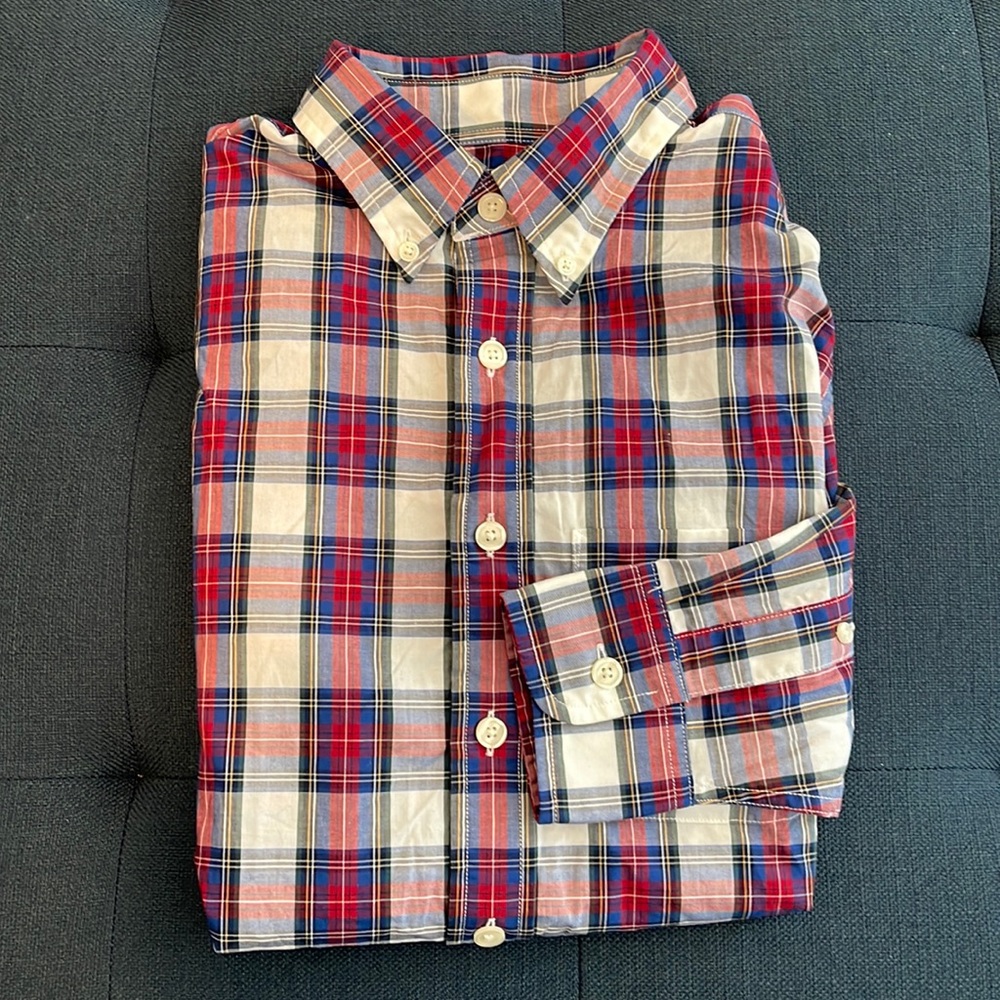 Abercrombie and Fitch classic plaid button down